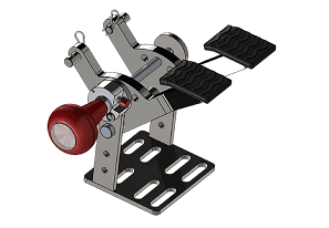 Dual brake pedals